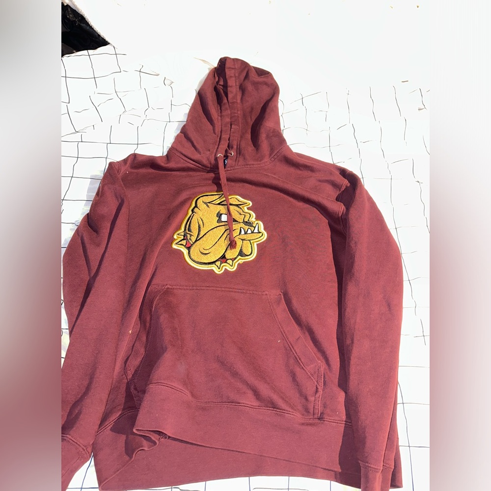 maroon hoodie